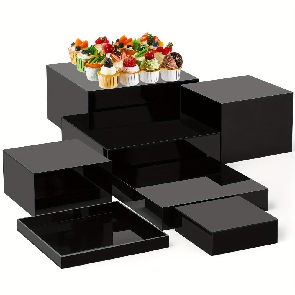 7pcs Buffet Risers Set Acrylic – Display Risers Set Bewertung und Preis