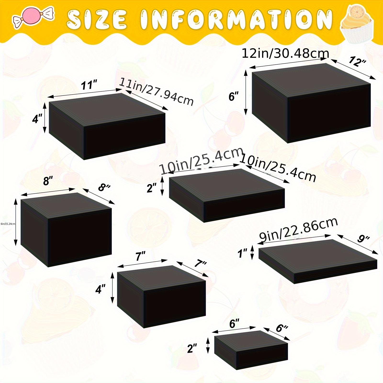 7pcs Buffet Risers Set Acrylic – Display Risers Set Bewertung und Preis
