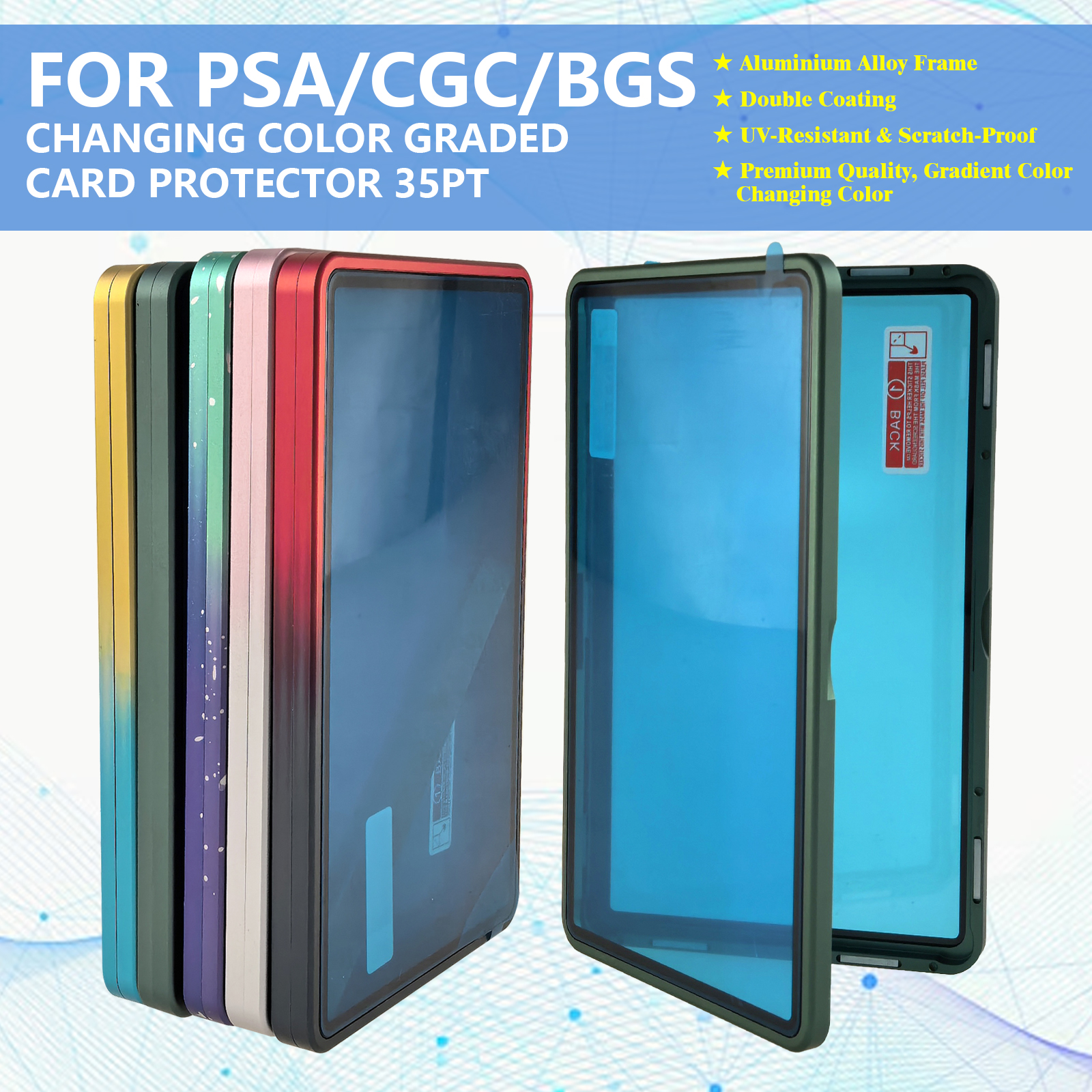 Gradient Color Aluminum Alloy  – Graded Card Display Bewertung und Preis