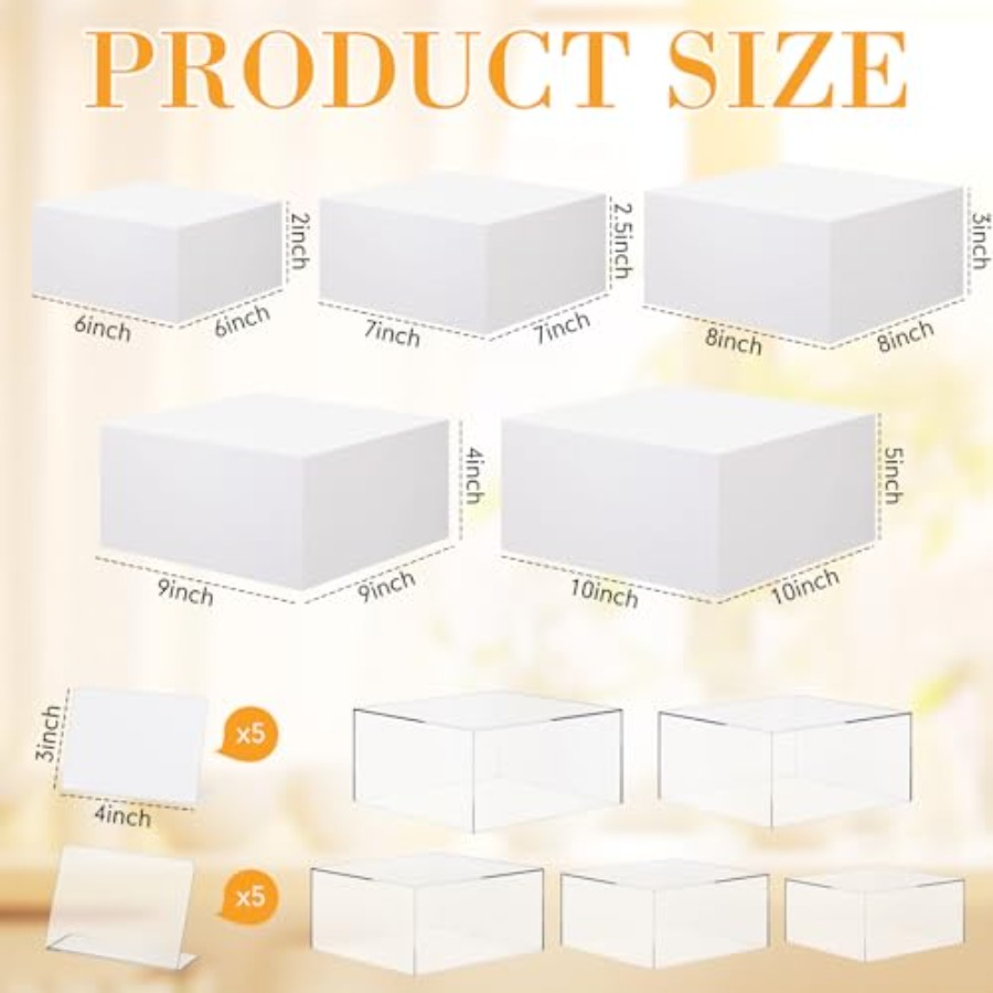 Buffet Risers Set of 10 Acryli – Display Risers Set Bewertung und Preis