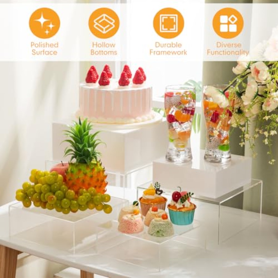Buffet Risers Set of 10 Acryli – Display Risers Set Bewertung und Preis