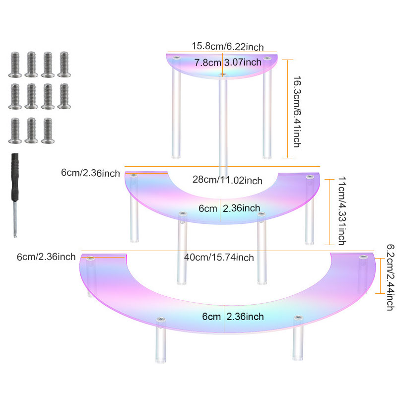 1 set 3 Tier Acrylic Display R – Display Risers Set Bewertung und Preis