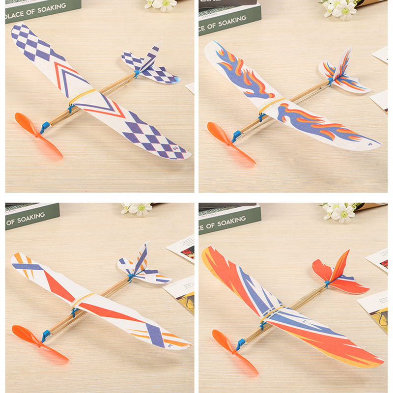 5/10Pcs Rubber Band Powered Ai – Model Airplane Plastic Bewertung und Preis