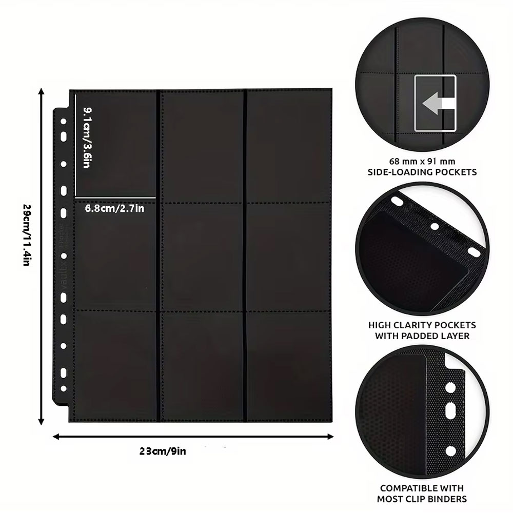10Pack Black 9-Pocket A4 Tradi – Trading Card Binder Bewertung und Preis