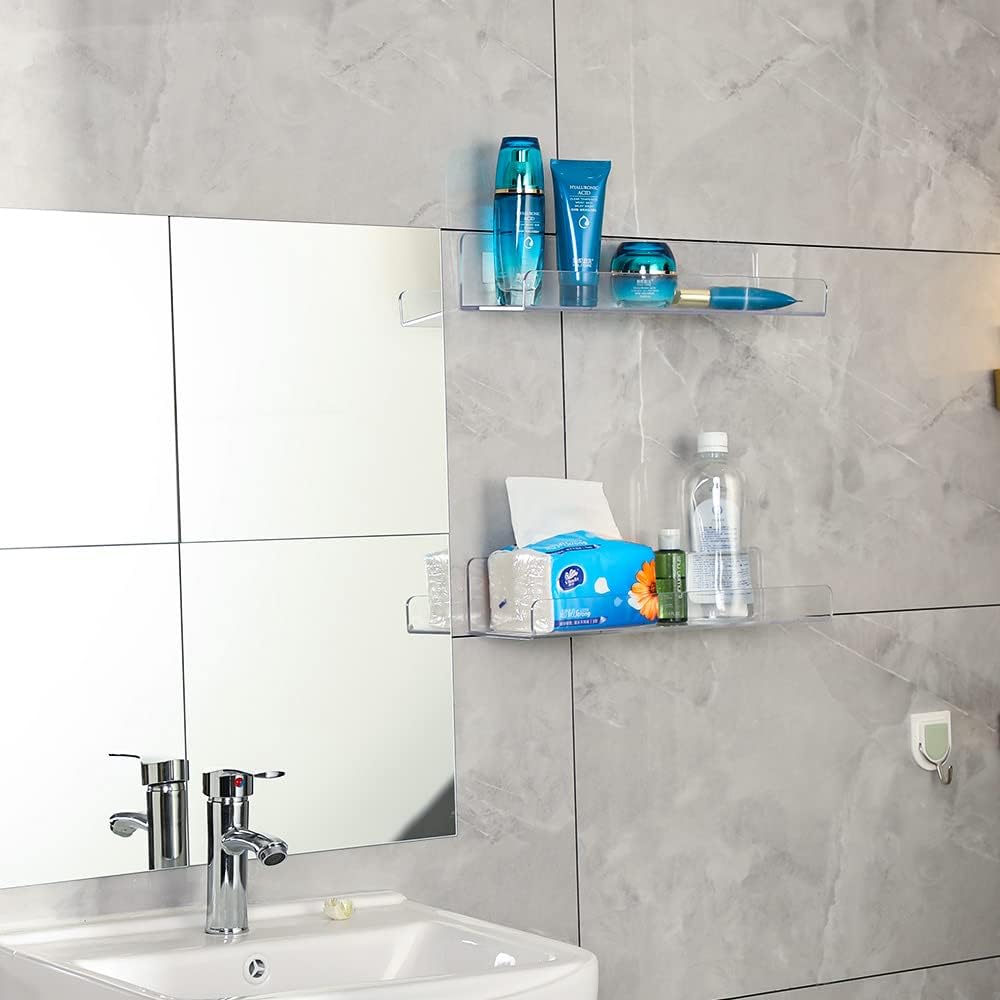 4 Pack Clear Acrylic Floating  – Pop Display Shelf Bewertung und Preis