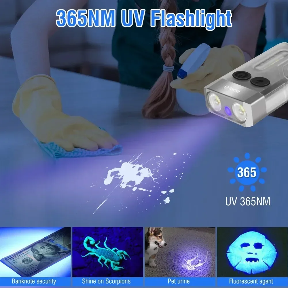 BORUiT V10 Keychain UV LED EDC – Fidget Cube Original Bewertung und Preis