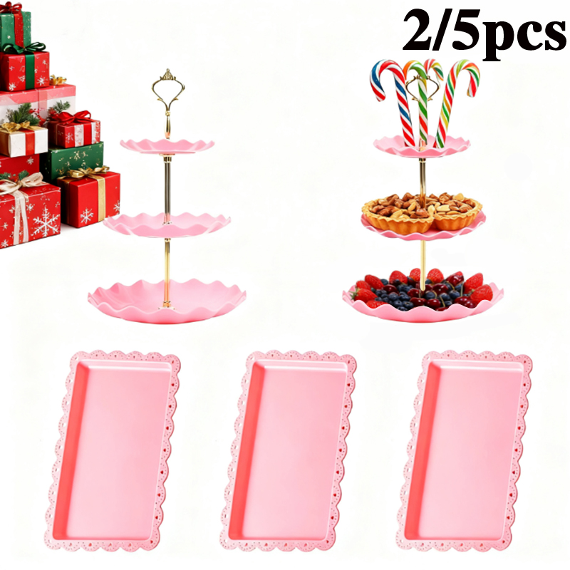 2/5pcs luxury pink cake rack d – Display Risers Set Bewertung und Preis