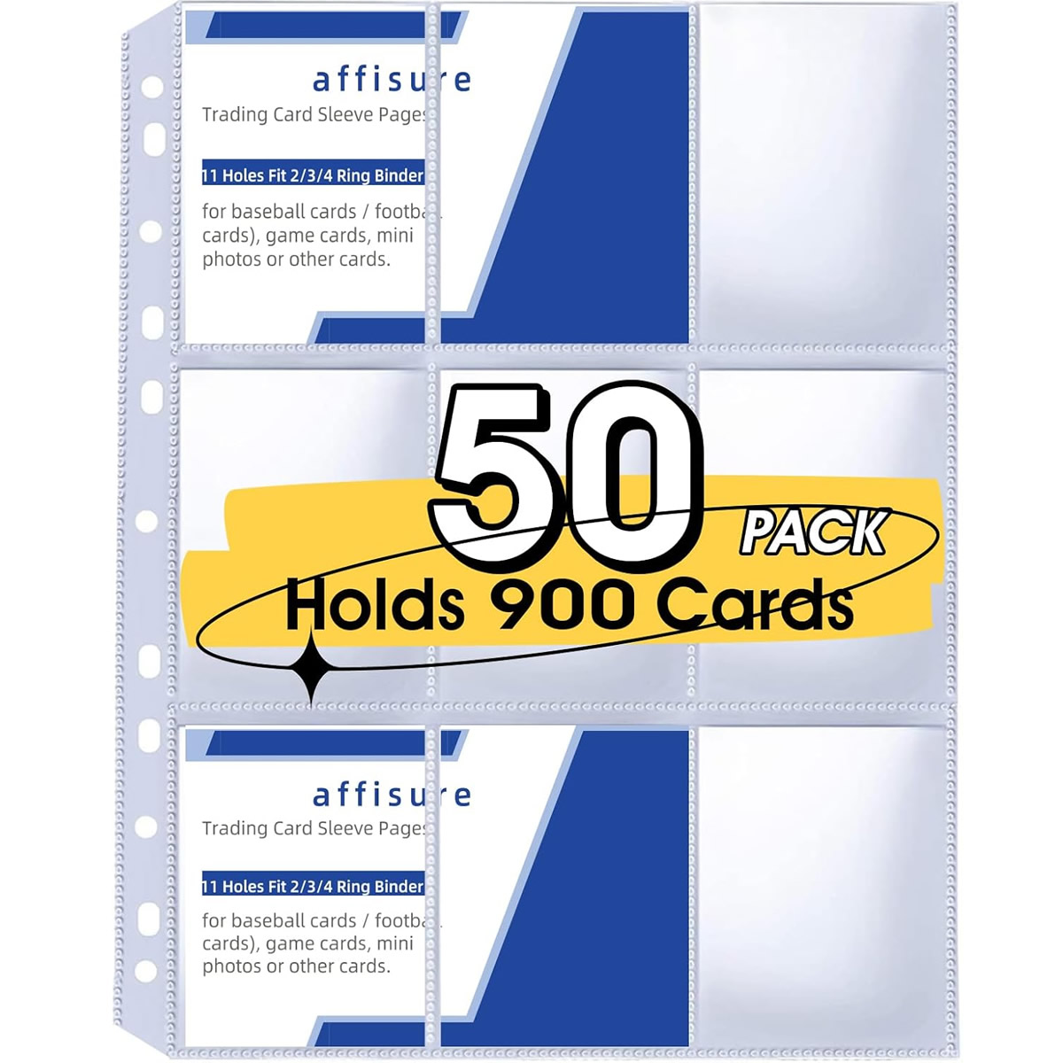 50 Pack 9 Pocket Card Sleeves  – Pokemon Binder Card Bewertung und Preis