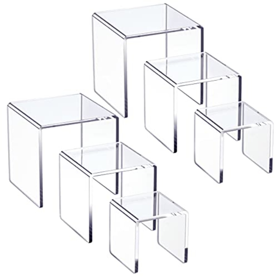 Clear Acrylic Display Risers 2 – Display Risers Set Bewertung und Preis