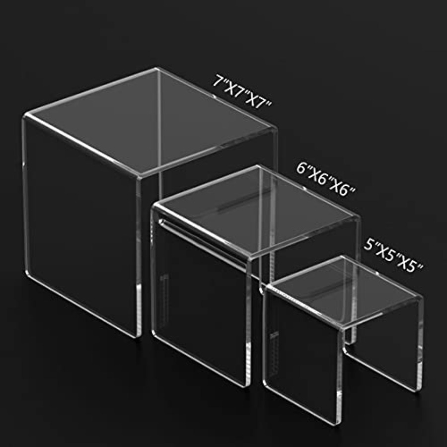 Clear Acrylic Display Risers 2 – Display Risers Set Bewertung und Preis