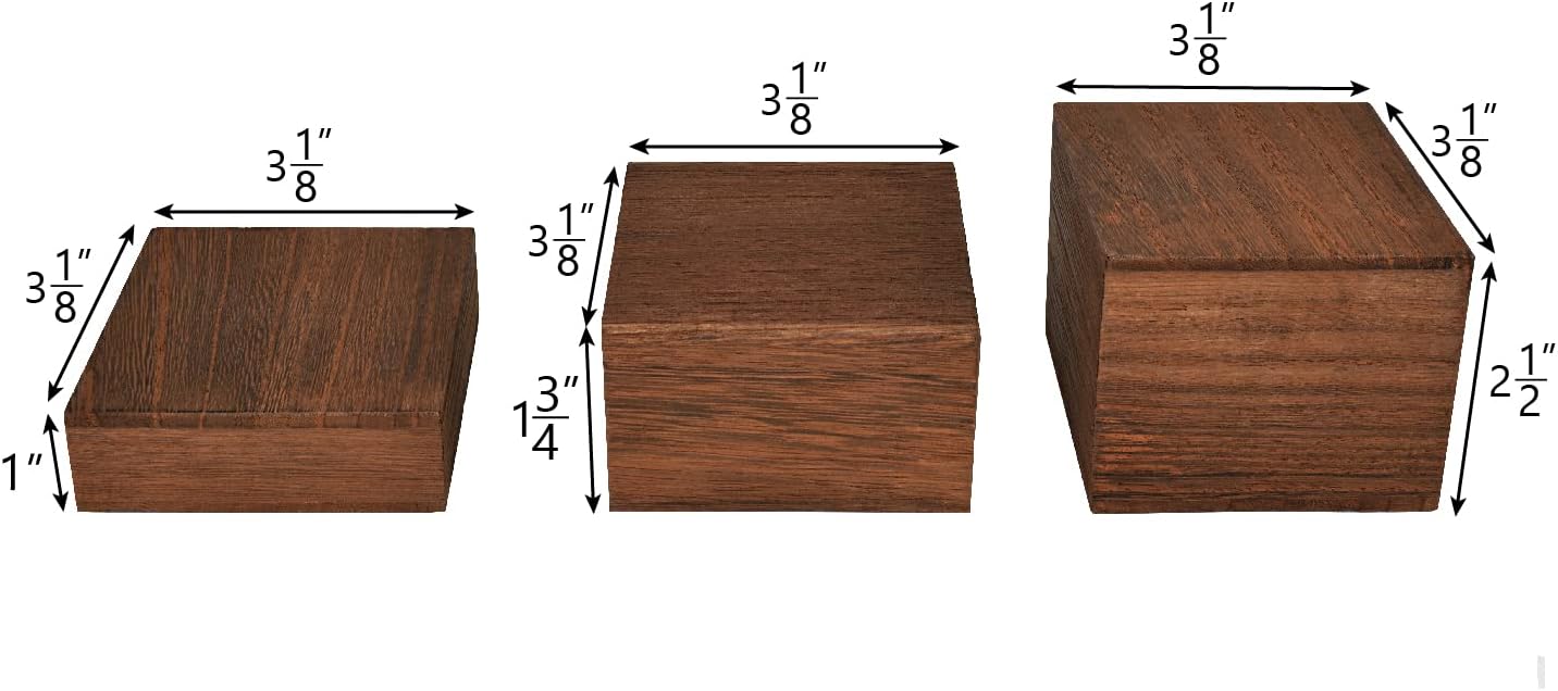 Wooden Display Risers Set - 3  – Display Risers Set Bewertung und Preis