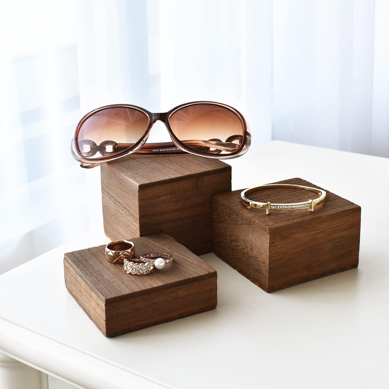 Wooden Display Risers Set - 3  – Display Risers Set Bewertung und Preis