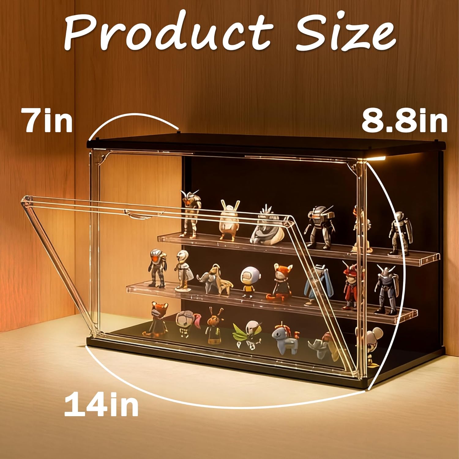 3-Tier Stackable LED Display C – Display Case Acrylic Bewertung und Preis