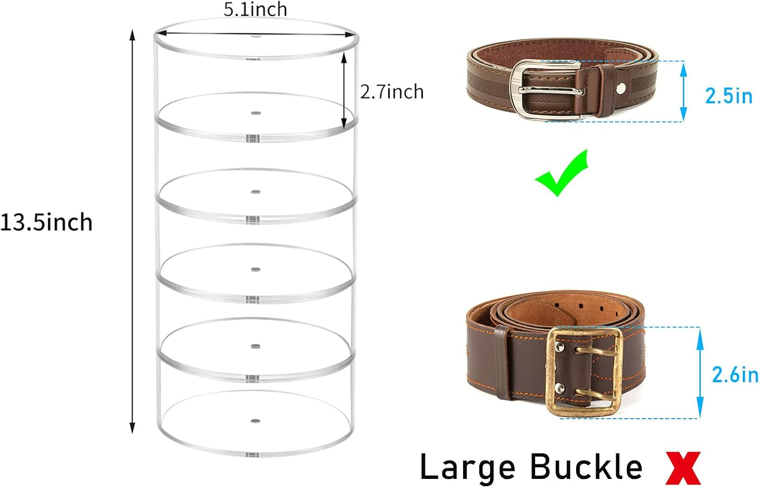 Belt Organizer, Acrylic Displa – Display Case Acrylic Bewertung und Preis